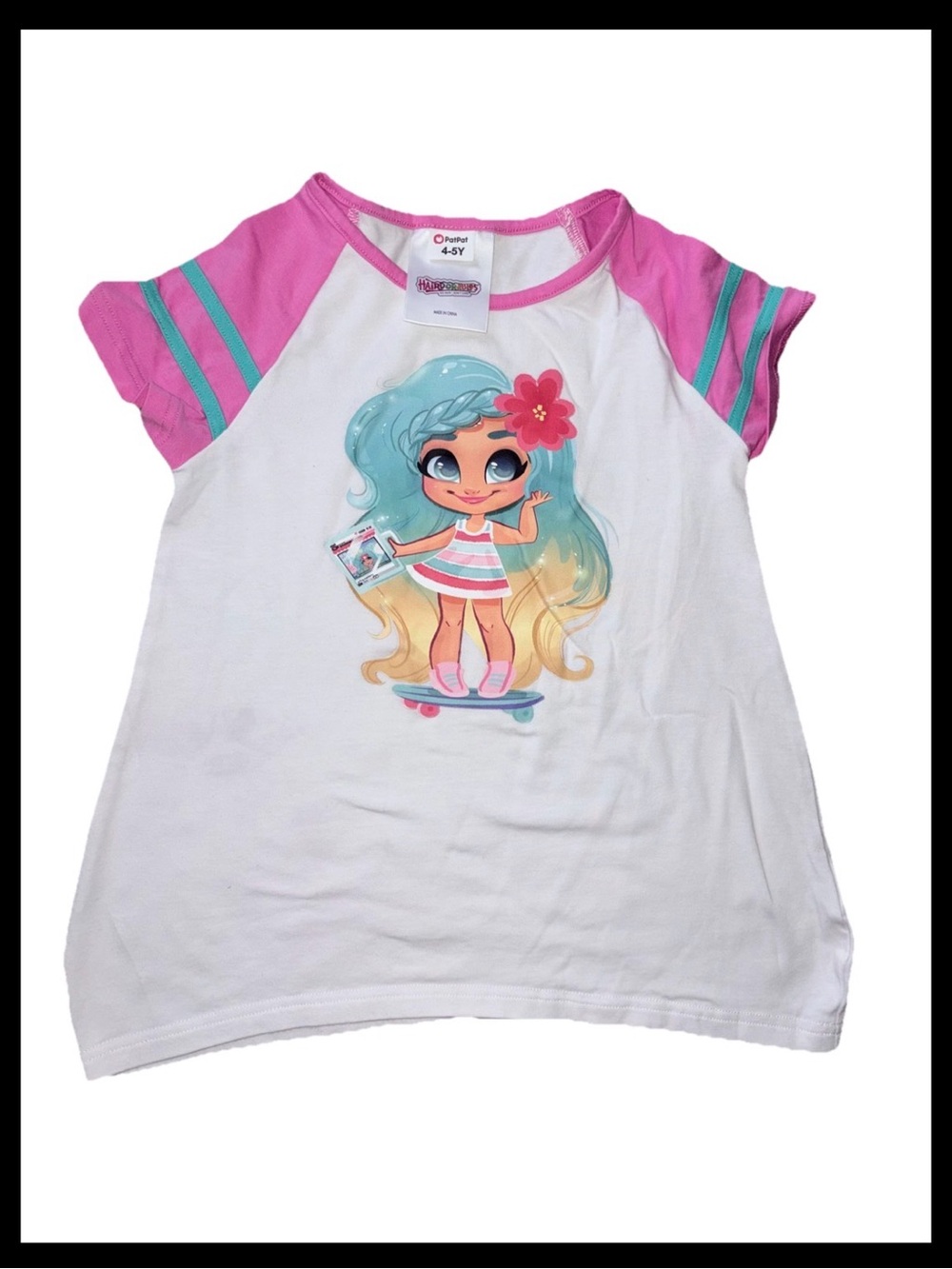 PatPat White Girls Hairdorables Sz 4/5